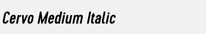 Cervo Medium Italic
